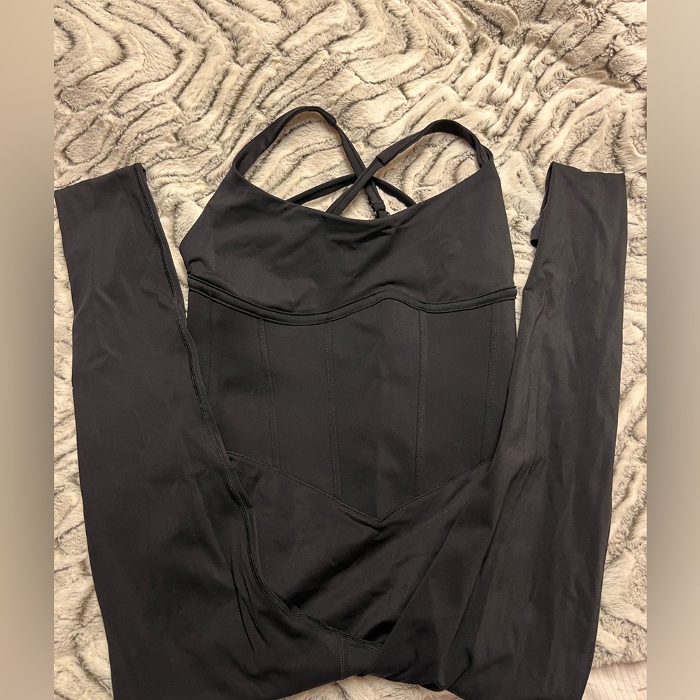 BUFFBUNNY Corset Bodysuit (Black) M